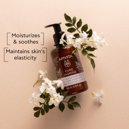 Apivita Pure Jasmine Moisturizing Body Milk 200ml- Lillys Pharmacy and Health Store