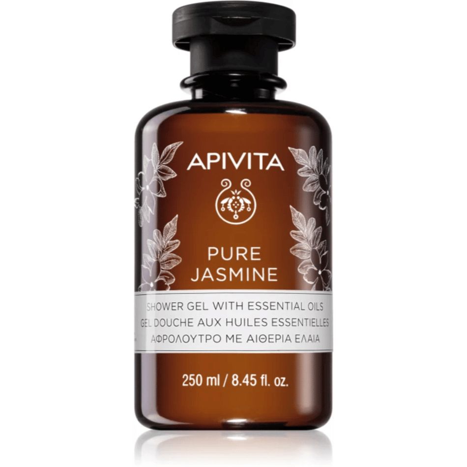 Apivita Pure Jasmine Shower Gel with Essential Oils 250ml- Lillys Pharmacy and Health Store