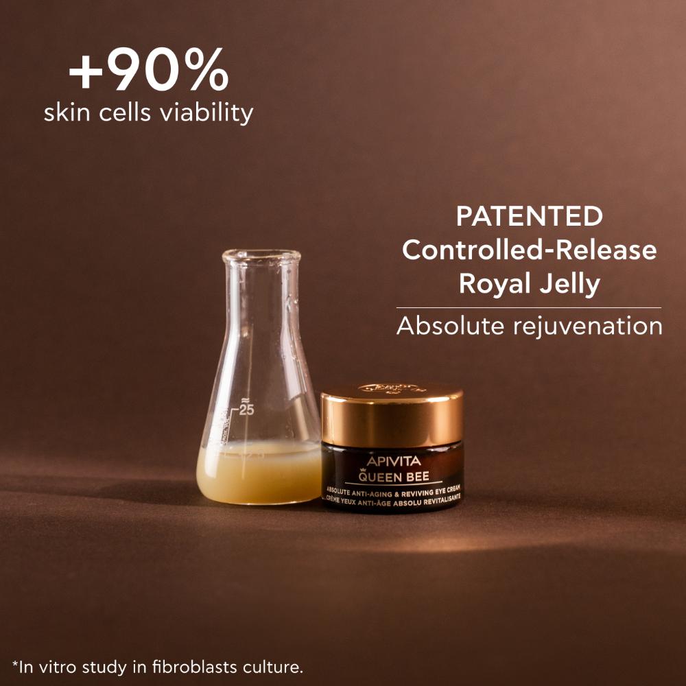 Apivita Queen Bee Absolute Anti-Aging Eye Cream 15ml- Lillys Pharmacy and Health Store