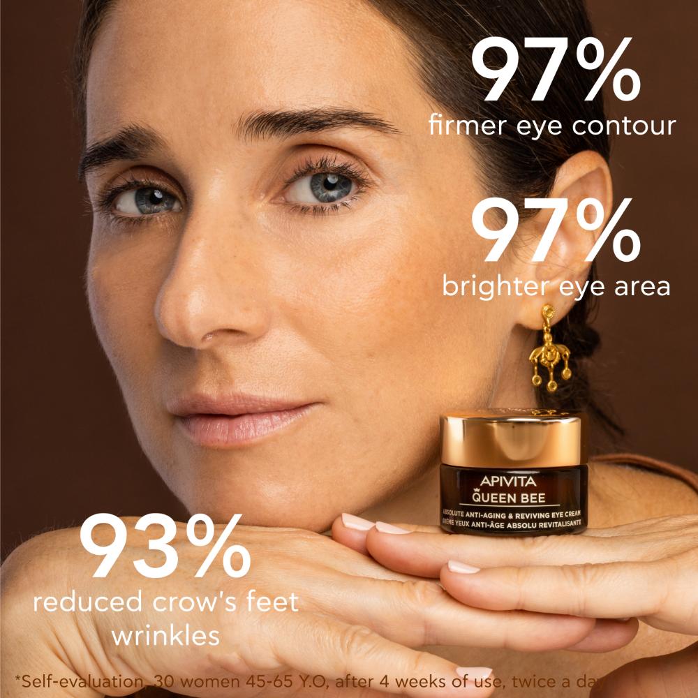 Apivita Queen Bee Absolute Anti-Aging Eye Cream 15ml- Lillys Pharmacy and Health Store