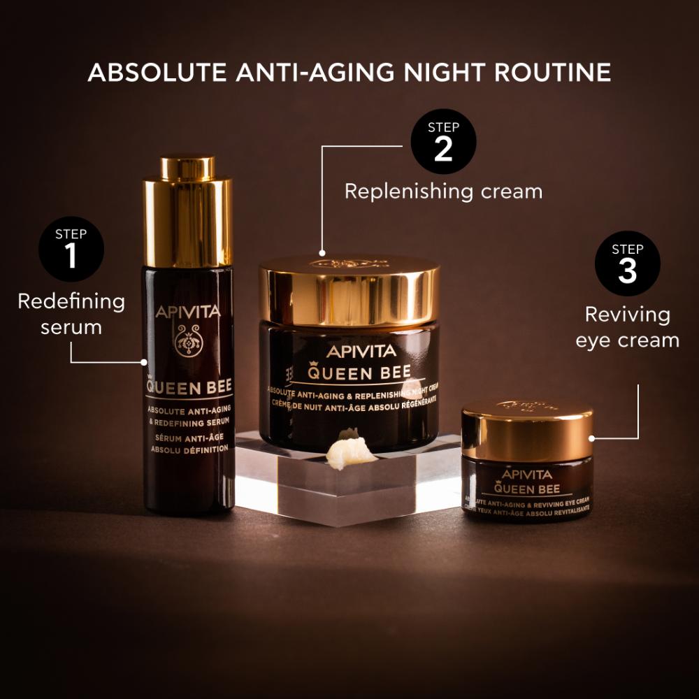Apivita Queen Bee Absolute Anti-Aging Eye Cream 15ml- Lillys Pharmacy and Health Store