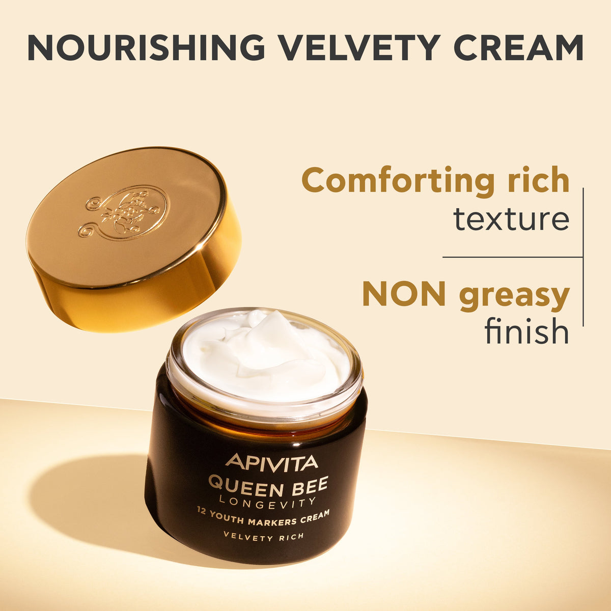 Apivita Queen Bee Longevity Day Rich Cream 50ml- Lillys Pharmacy and Health Store