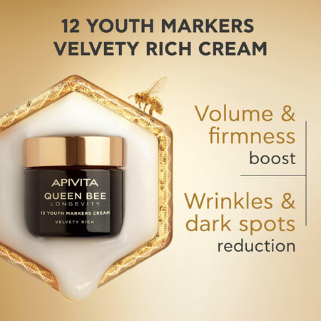 Apivita Queen Bee Longevity Day Rich Cream 50ml- Lillys Pharmacy and Health Store
