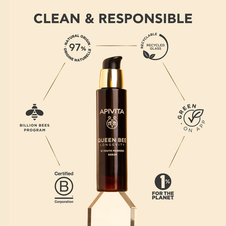 Apivita Queen Bee Longevity Serum 30ml- Lillys Pharmacy and Health Store