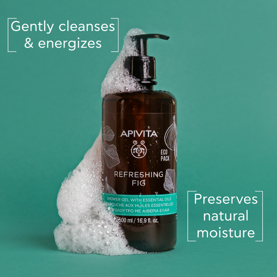 Apivita Refreshing Fig Shower Gel with Essential Oils 250ml- Lillys Pharmacy and Health Store