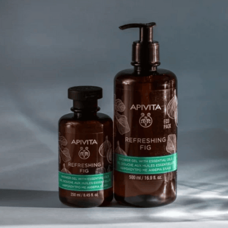 Apivita Refreshing Fig Shower Gel with Essential Oils Ecopack 500ml- Lillys Pharmacy and Health Store