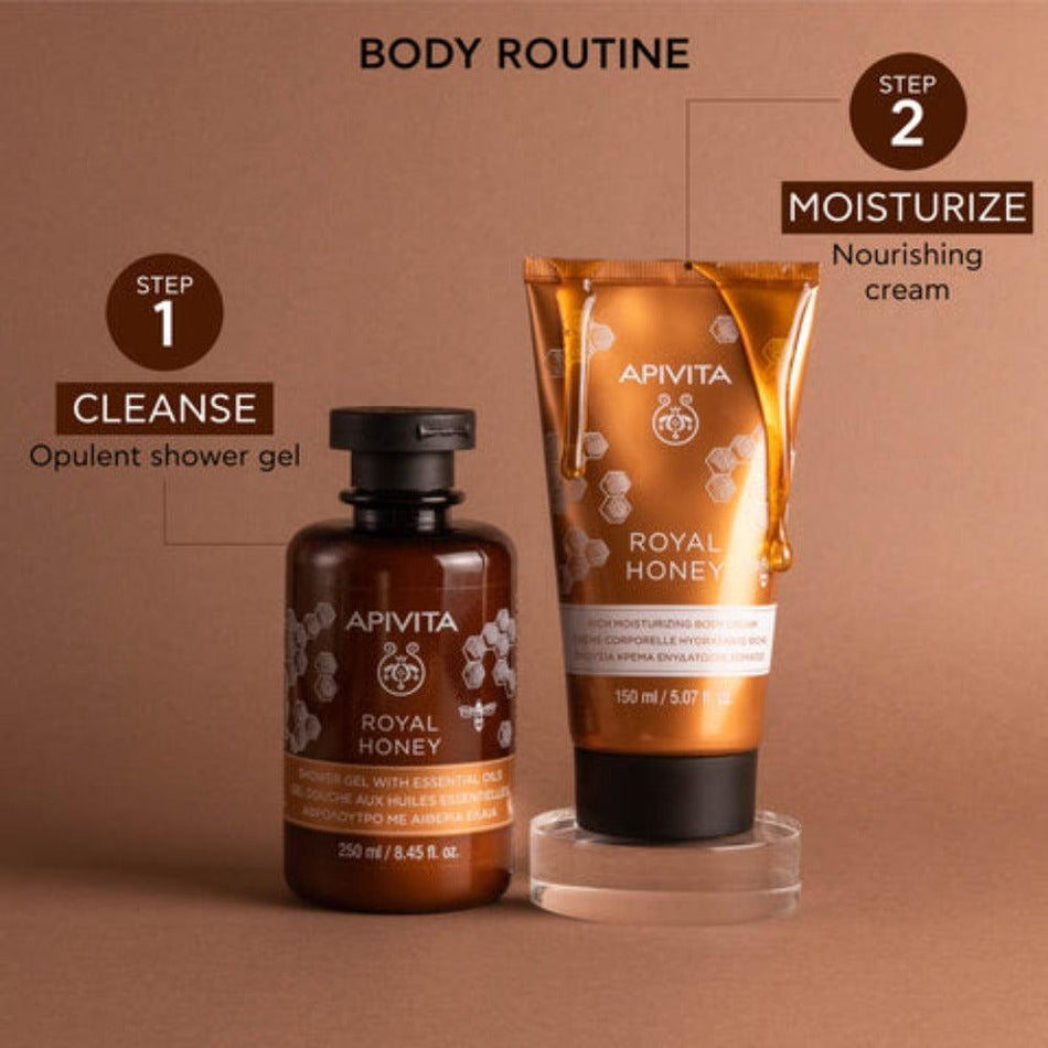 Apivita Royal Honey Body Cream 150ml- Lillys Pharmacy and Health Store