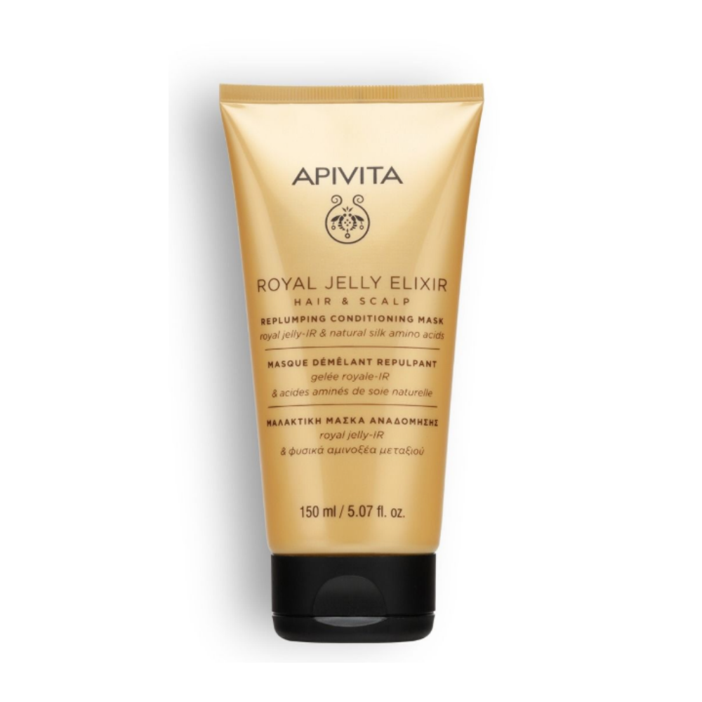 Apivita Royal Jelly Elixir Replumping Conditioning Mask 150ml- Lillys Pharmacy and Health Store