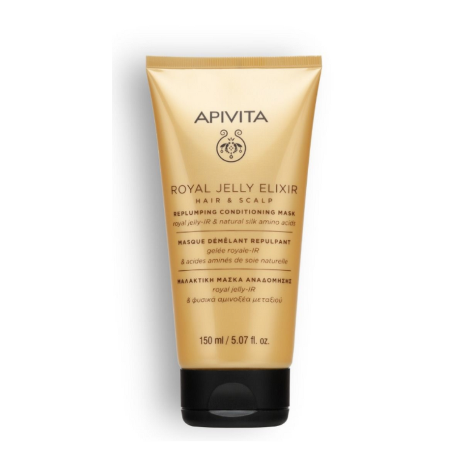 Apivita Royal Jelly Elixir Replumping Conditioning Mask 150ml- Lillys Pharmacy and Health Store