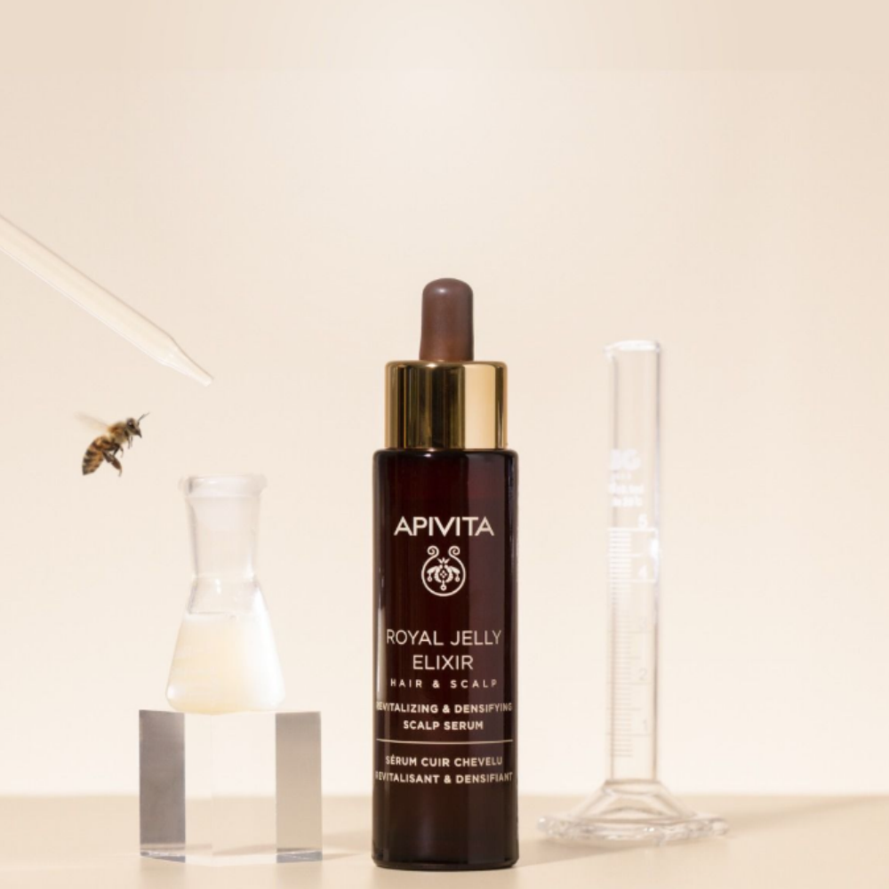 Apivita Royal Jelly Elixir Revitalizing & Densifying Scalp Serum 50ml- Lillys Pharmacy and Health Store