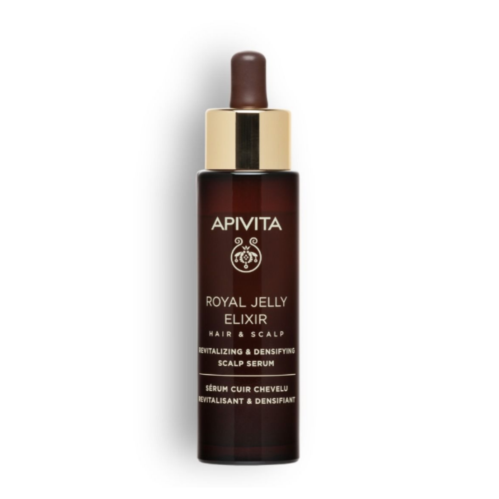 Apivita Royal Jelly Elixir Revitalizing & Densifying Scalp Serum 50ml- Lillys Pharmacy and Health Store