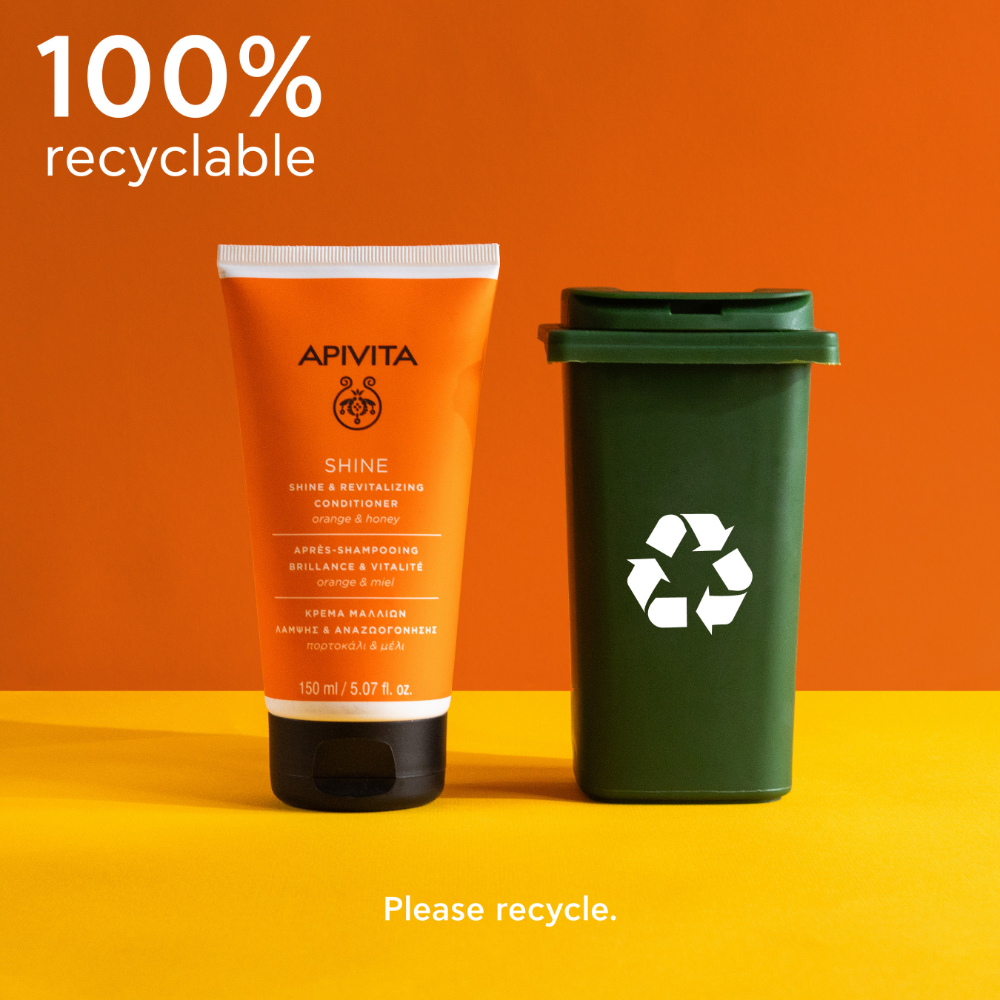 Apivita Shine & Revitalising Conditioner, Orange & Honey 150ml- Lillys Pharmacy and Health Store