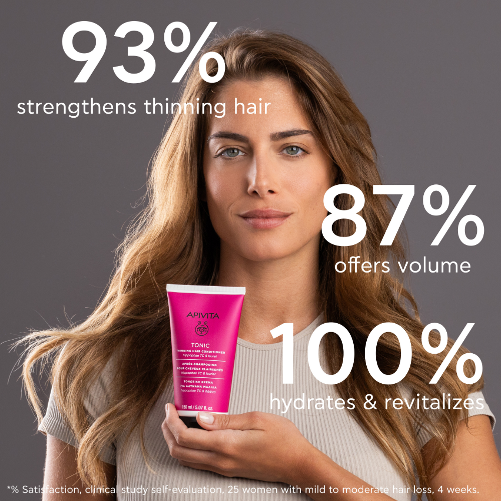 Apivita Tonic Conditioner For Thinning Hair 150ml- Lillys Pharmacy and Health Store