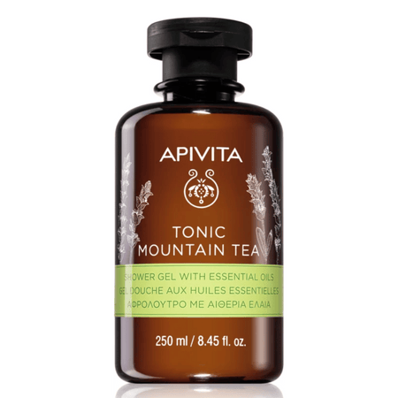 Apivita Tonic Mountain Tea Shower Gel 250ml- Lillys Pharmacy and Health Store