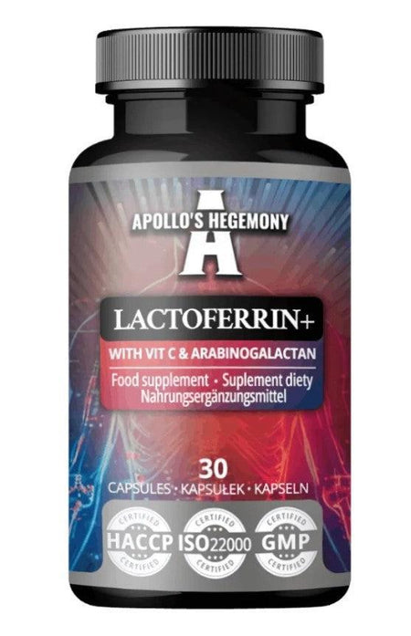 Apollo's Hegemony Lactoferrin+ with Vit C & Arabinogalactan 30 caps- Lillys Pharmacy and Health Store