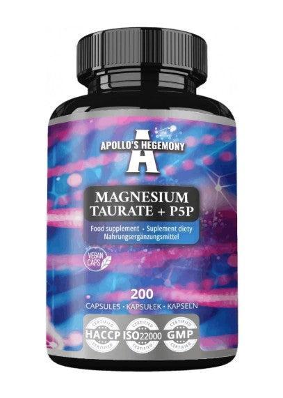 Apollo's Hegemony Magnesium Taurate + P5P 200 caps- Lillys Pharmacy and Health Store