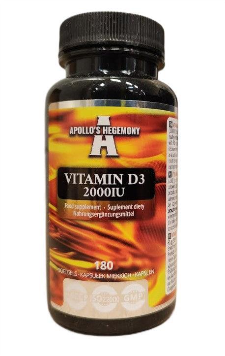 Apollo's Hegemony Vitamin D3 2000IU 180 softgels- Lillys Pharmacy and Health Store