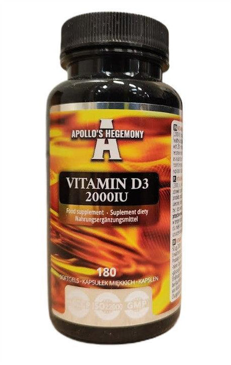 Apollo's Hegemony Vitamin D3 2000IU 180 softgels- Lillys Pharmacy and Health Store