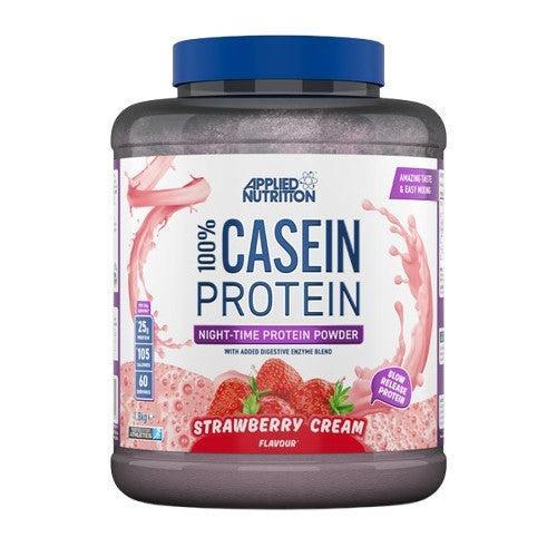 Applied Nutrition 100% Casein Protein, Strawberry Cream 1800g- Lillys Pharmacy and Health Store