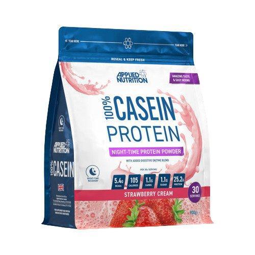 Applied Nutrition 100% Casein Protein, Strawberry Cream 900g- Lillys Pharmacy and Health Store