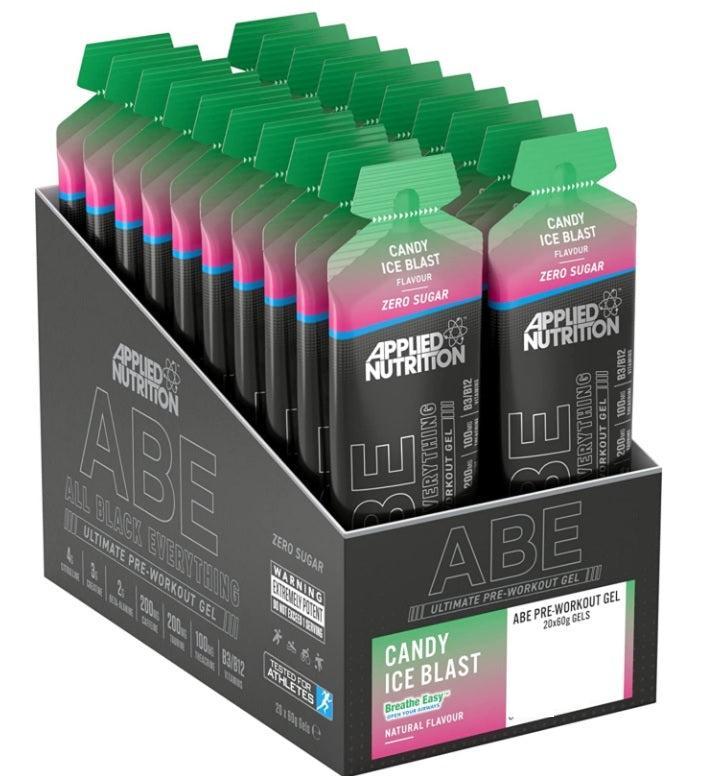 Applied Nutrition ABE All Black Everything Gel, Candy Ice Blast 20 x 60g- Lillys Pharmacy and Health Store