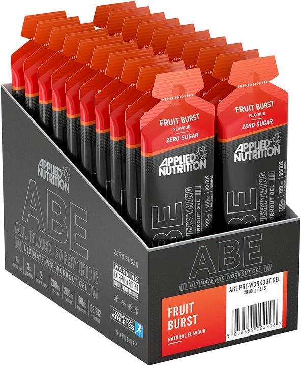 Applied Nutrition ABE All Black Everything Gel, Fruit Burst 20 x 60g- Lillys Pharmacy and Health Store