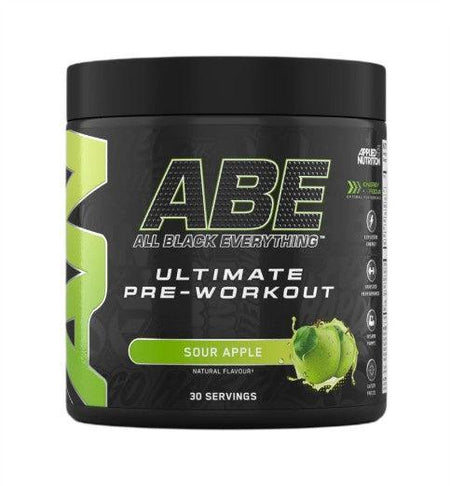Applied Nutrition ABE All Black Everything, Sour Apple 375g- Lillys Pharmacy and Health Store
