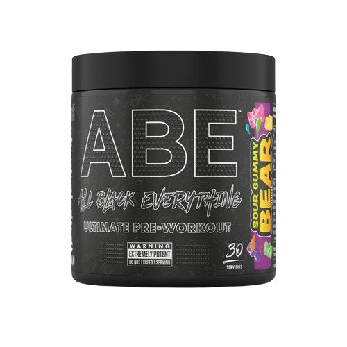 Applied Nutrition ABE All Black Everything, Sour Gummy Bear 375g- Lillys Pharmacy and Health Store