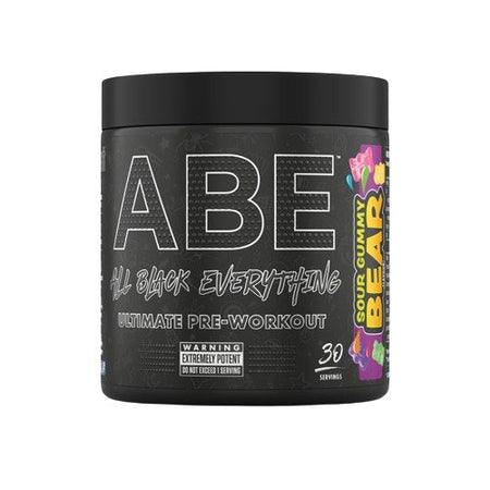 Applied Nutrition ABE All Black Everything, Sour Gummy Bear 375g- Lillys Pharmacy and Health Store
