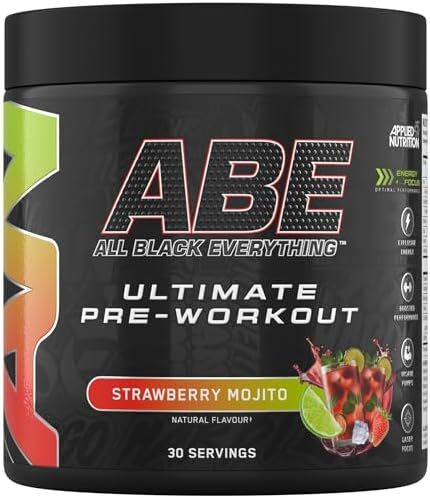 Applied Nutrition ABE All Black Everything, Strawberry Mojito 375g- Lillys Pharmacy and Health Store