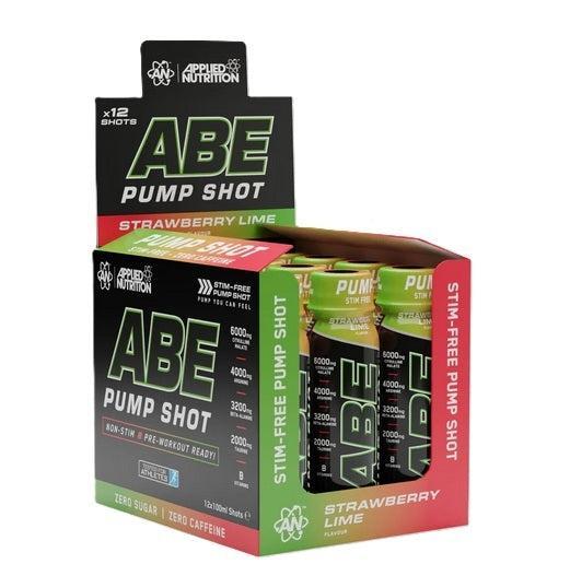 Applied Nutrition ABE Pump Shot, Strawberry Lime 12 x 100 ml- Lillys Pharmacy and Health Store