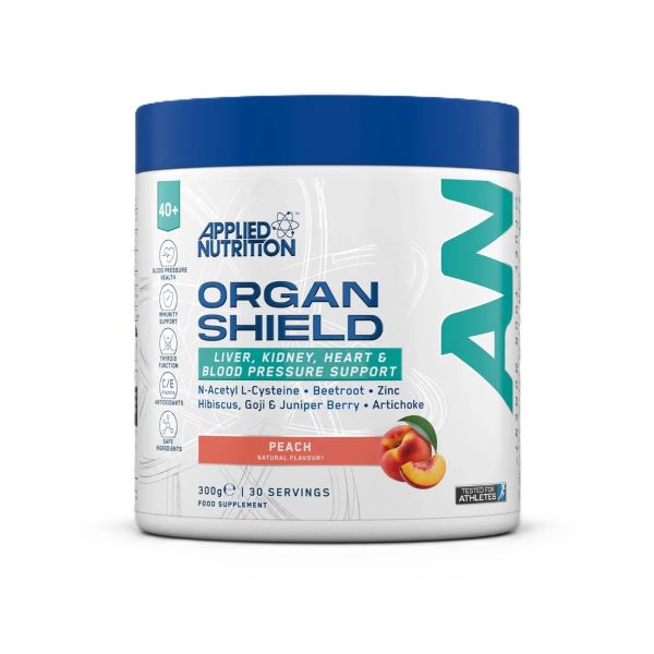 Applied Nutrition Agewell 40+ Organ Shield, Peach 300g- Lillys Pharmacy and Health Store