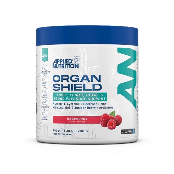 Applied Nutrition Agewell 40+ Organ Shield, Raspberry 300g- Lillys Pharmacy and Health Store