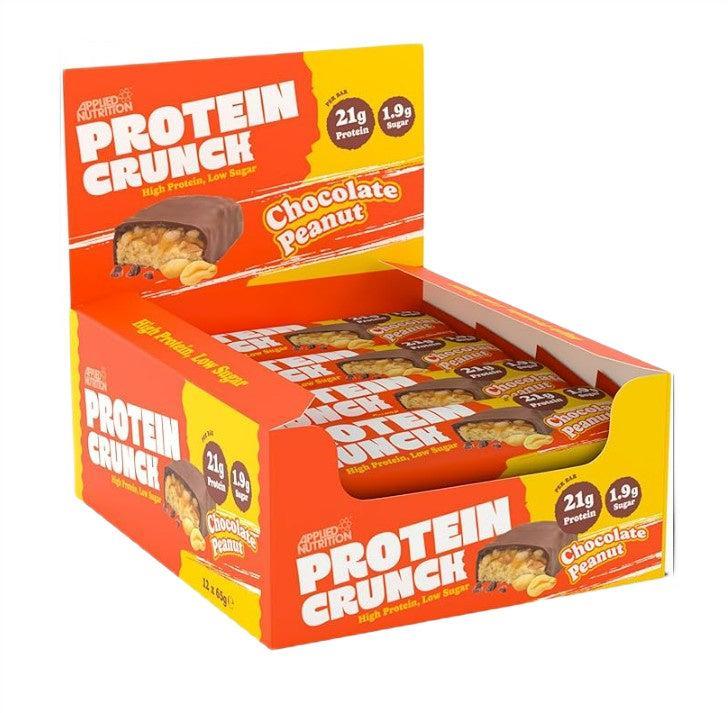 Applied Nutrition Applied Protein Crunch Bar, Milk Chocolate Peanut 12 x 65g- Lillys Pharmacy and Health Store
