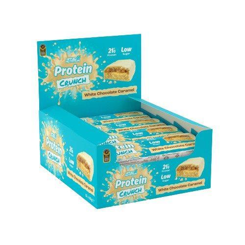 Applied Nutrition Applied Protein Crunch Bar, White Chocolate Caramel 12 x 62g- Lillys Pharmacy and Health Store