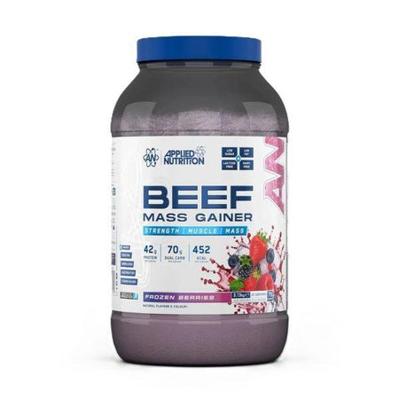 Applied Nutrition Beef Mass Gainer, Frozen Berries 3130g- Lillys Pharmacy and Health Store
