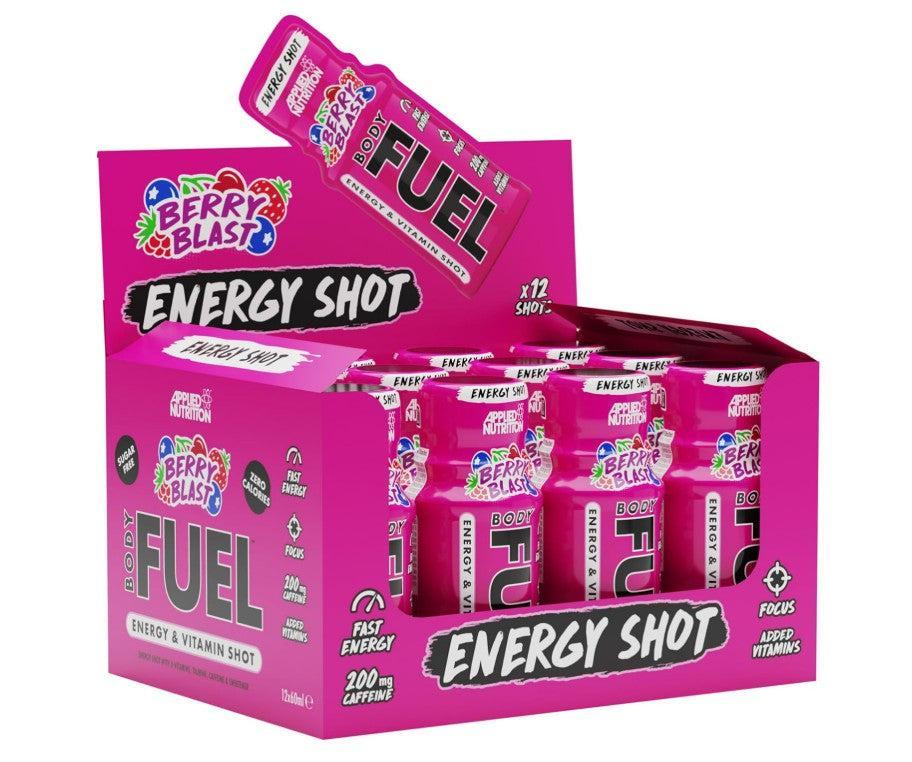 Applied Nutrition Bodyfuel Energy Shots, Berry Blast 12 x 60 ml- Lillys Pharmacy and Health Store