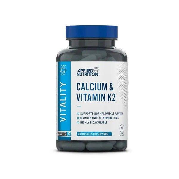 Applied Nutrition Calcium & Vitamin K2 60 caps- Lillys Pharmacy and Health Store
