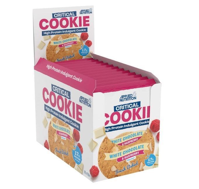 Applied Nutrition Critical Cookie, White Chocolate & Raspberry 12 x 73g- Lillys Pharmacy and Health Store
