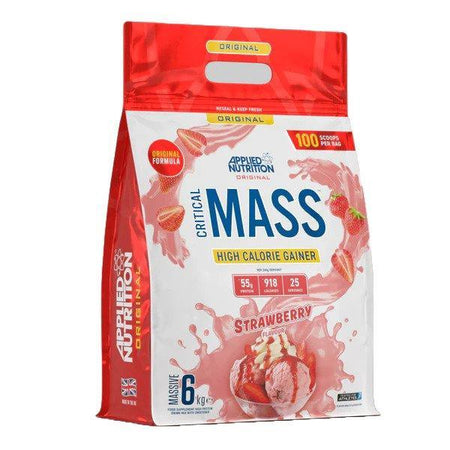 Applied Nutrition Critical Mass Original, Strawberry 6000g- Lillys Pharmacy and Health Store