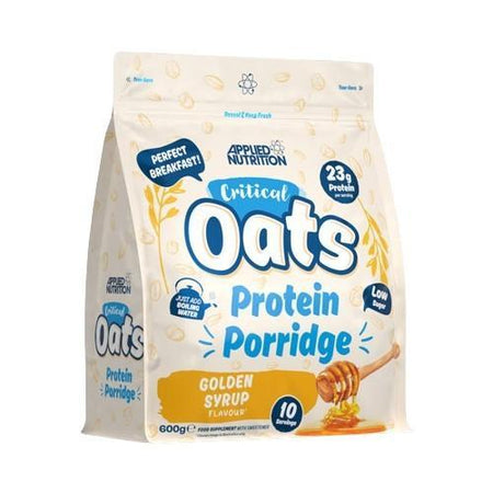 Applied Nutrition Critical Oats Protein Porridge, Golden Syrup 600g- Lillys Pharmacy and Health Store