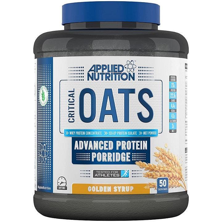 Applied Nutrition Critical Oats Protein Porridge, Golden Syrup (EAN 634158758805) 3000g- Lillys Pharmacy and Health Store