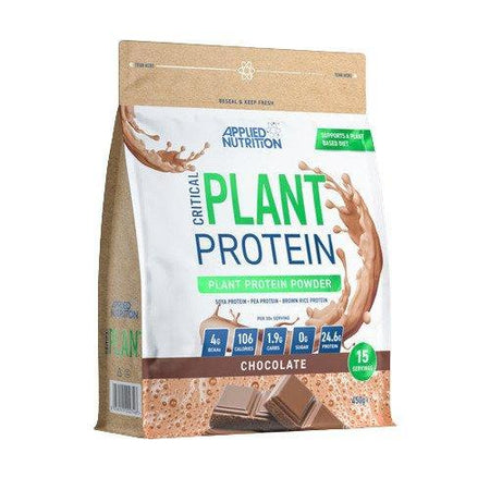 Applied Nutrition Critical Plant Protein, Chocolate 450g- Lillys Pharmacy and Health Store