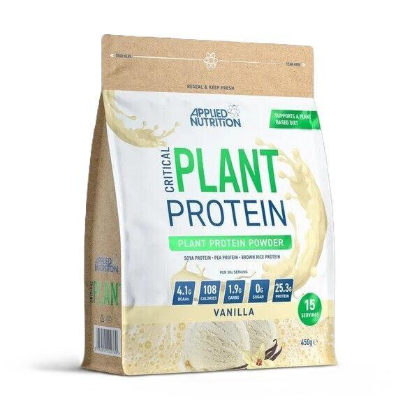 Applied Nutrition Critical Plant Protein, Vanilla 450g- Lillys Pharmacy and Health Store