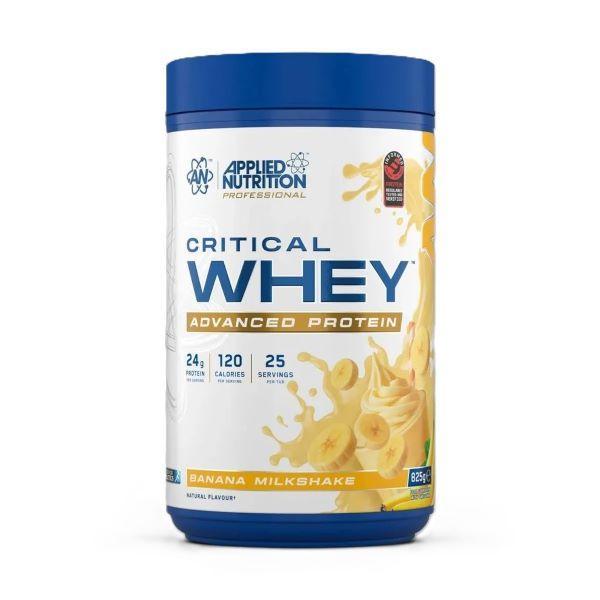 Applied Nutrition Critical Whey, Banana Milkshake 825g- Lillys Pharmacy and Health Store