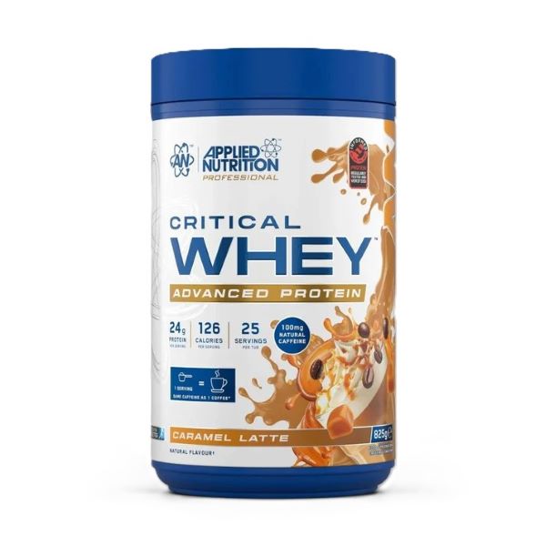 Applied Nutrition Critical Whey, Caramel Latte 825g- Lillys Pharmacy and Health Store