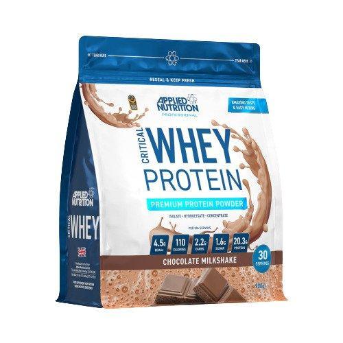Applied Nutrition Critical Whey, Chocolate Milkshake (EAN 5056555203132) 900g- Lillys Pharmacy and Health Store