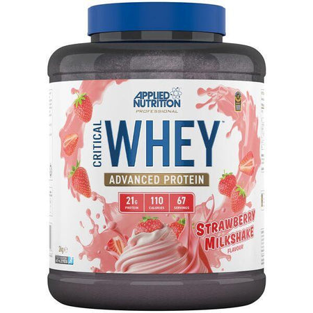 Applied Nutrition Critical Whey, Strawberry Milkshake 2000g- Lillys Pharmacy and Health Store