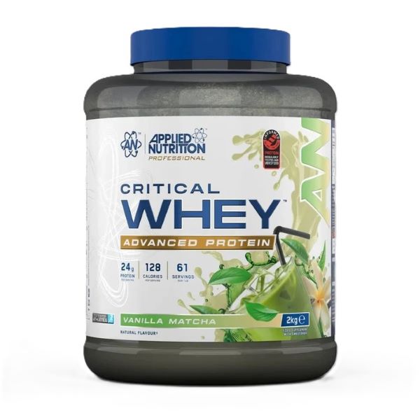 Applied Nutrition Critical Whey, Vanilla Matcha 2000g- Lillys Pharmacy and Health Store