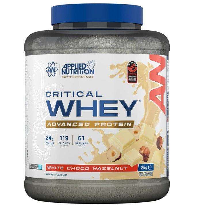 Applied Nutrition Critical Whey, White Choco Hazelnut 2000g- Lillys Pharmacy and Health Store